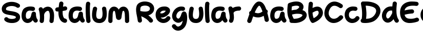 Santalum Regular font