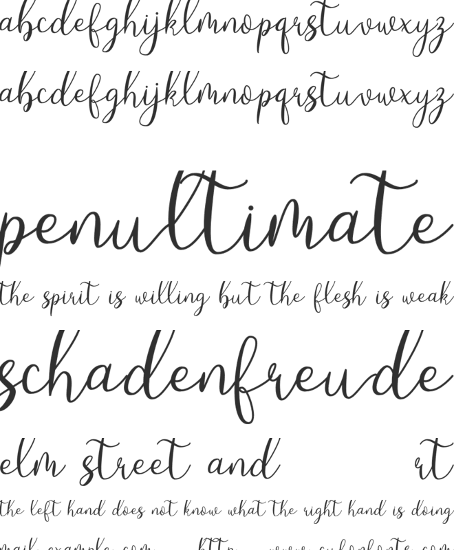 Loveyou font preview