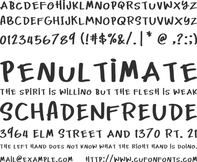 Chocky Font font preview