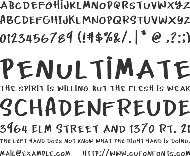 Chocky Font font preview