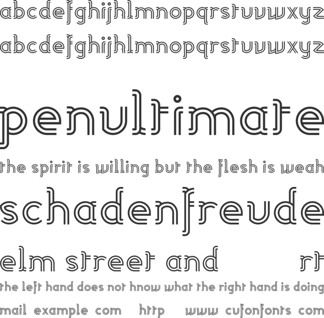 Linea font preview