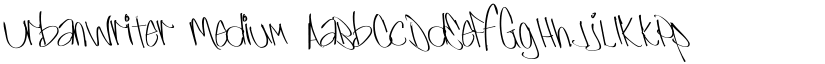 UrbanWriter Medium font