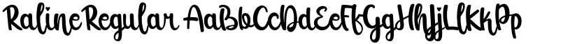 Raline Regular font