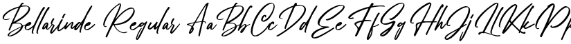 Bellarinde Regular font