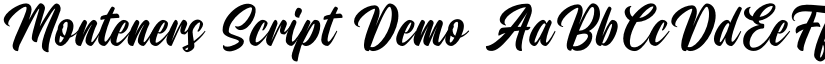 Monteners Script Demo font