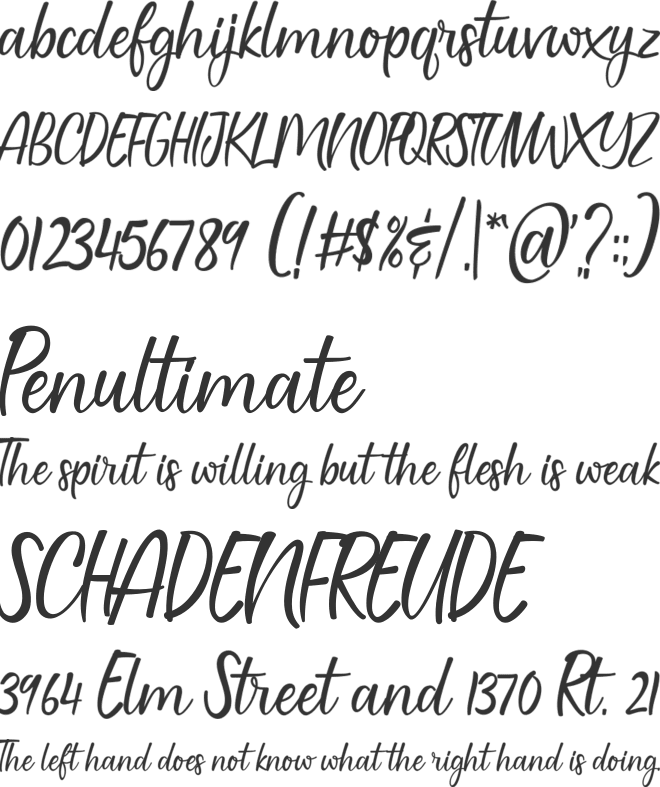 Gallilea font preview