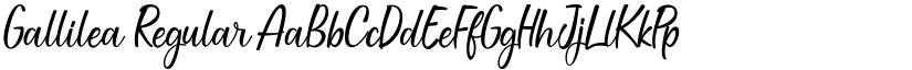 Gallilea Regular font