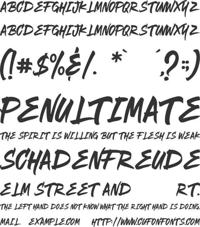 Mallorca font preview