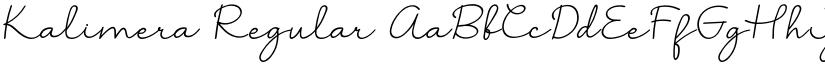 Kalimera Regular font