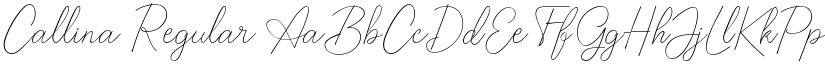 Callina Regular font