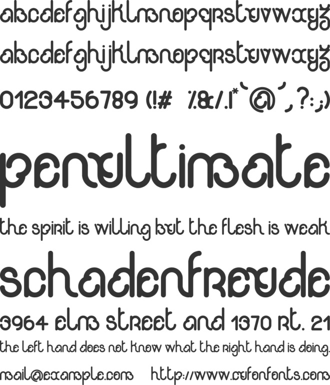 Rondi font preview