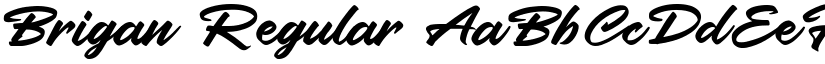 Brigan Regular font