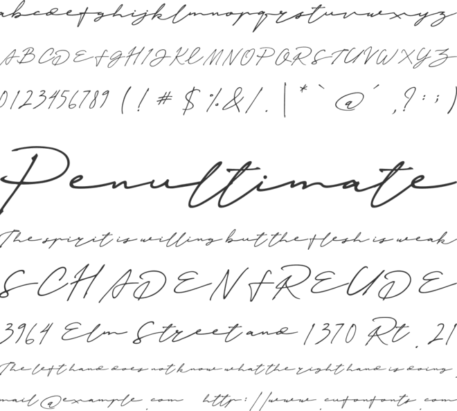 Janetta Silloam font preview