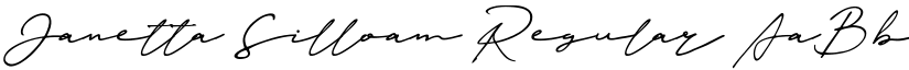 Janetta Silloam Regular font