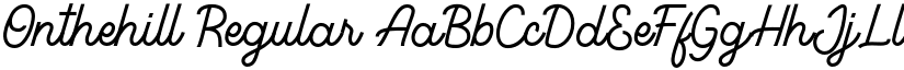 Onthehill font download