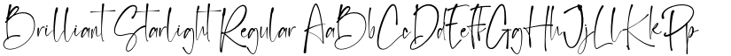 Brilliant Starlight Regular font
