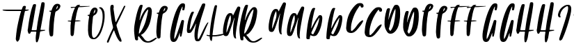 THE FOX Regular font