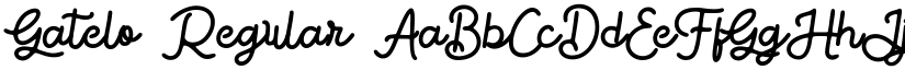 Gatelo Regular font