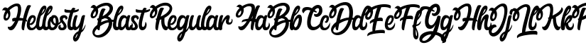 Hellosty Blast Regular font