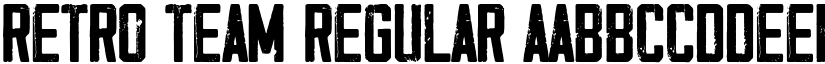 Retro Team Regular font