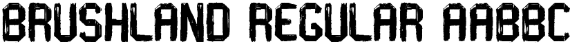 Brushland Regular font
