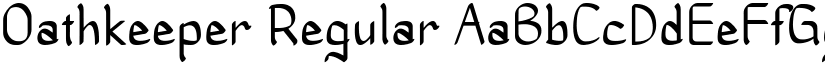 Oathkeeper Regular font