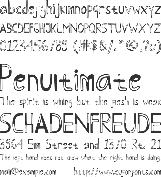 Cappadocia font preview