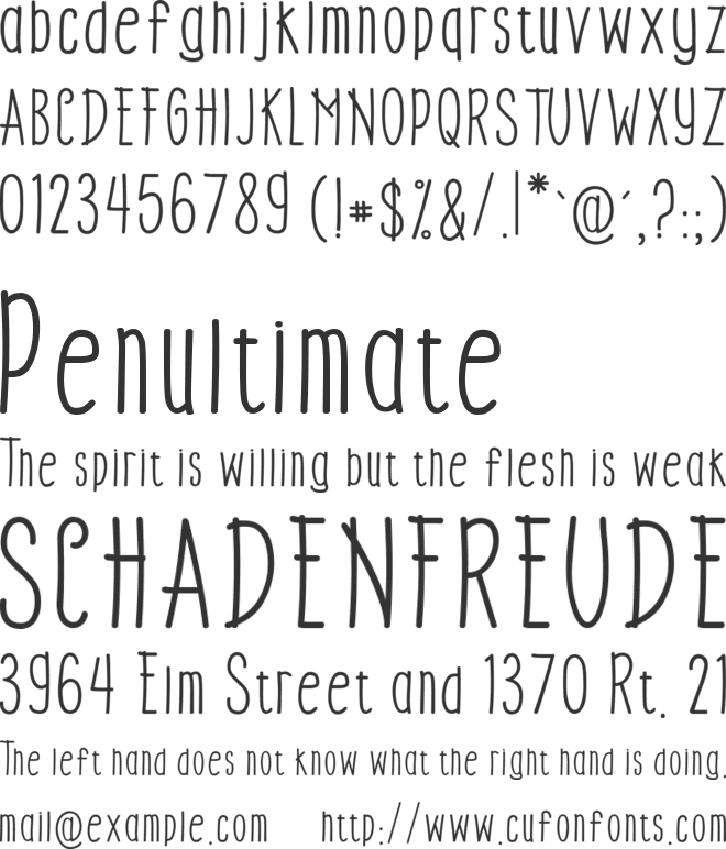 Candy Stick font preview