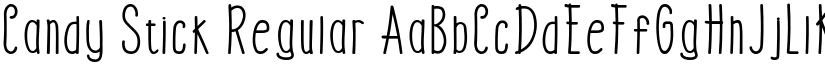 Candy Stick Regular font