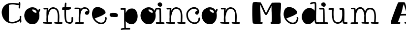 Contre-poincon Medium font