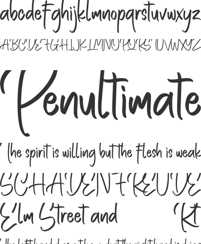 Rotten Brothers font preview