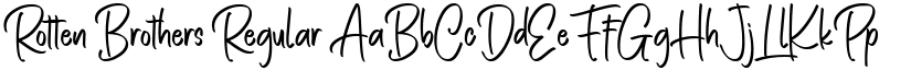 Rotten Brothers Regular font
