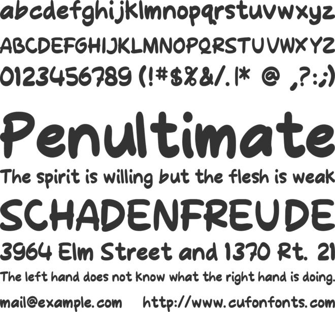 Molly Jack font preview