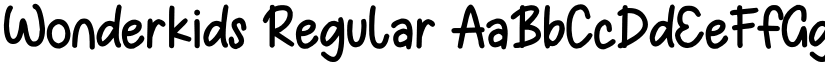 Wonderkids Regular font