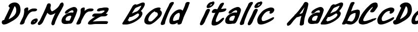 Dr.Marz Bold italic font