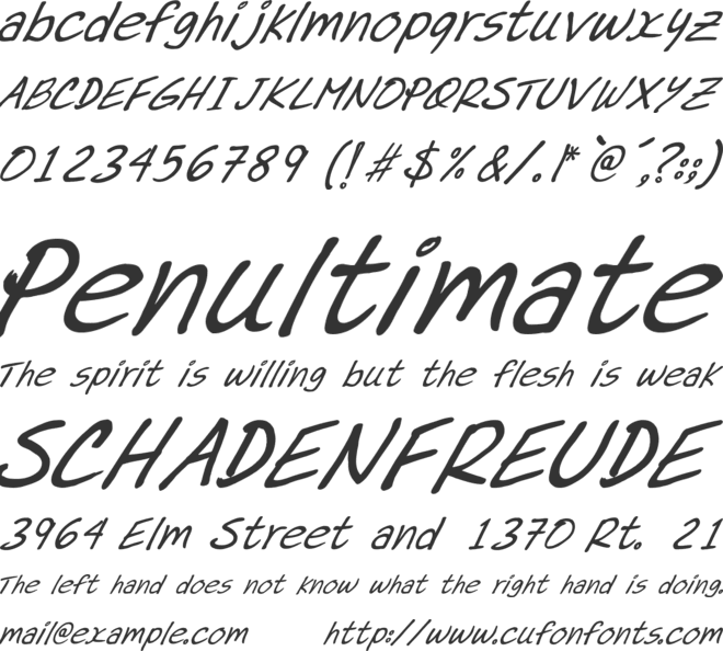 Dr.Marz font preview