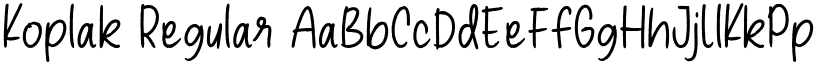 Koplak font download