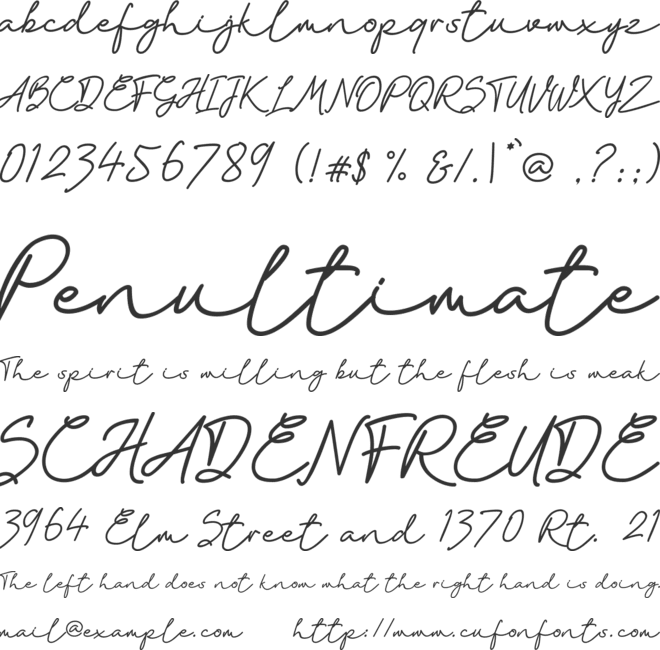 Epic Kantona font preview