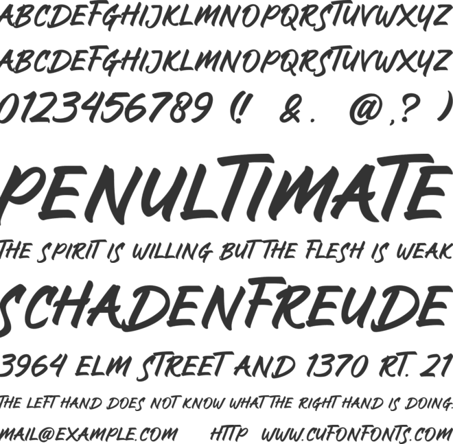 Faester font preview