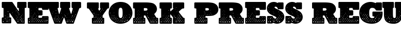 New York Press Regular font