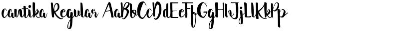 cantika Regular font