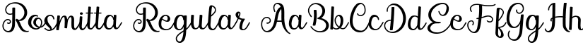 Rosmitta font download