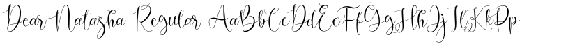 Dear Natasha Regular font
