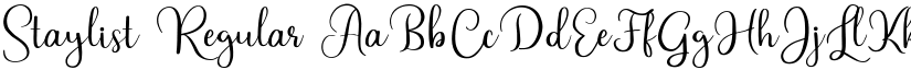 Staylist Regular font