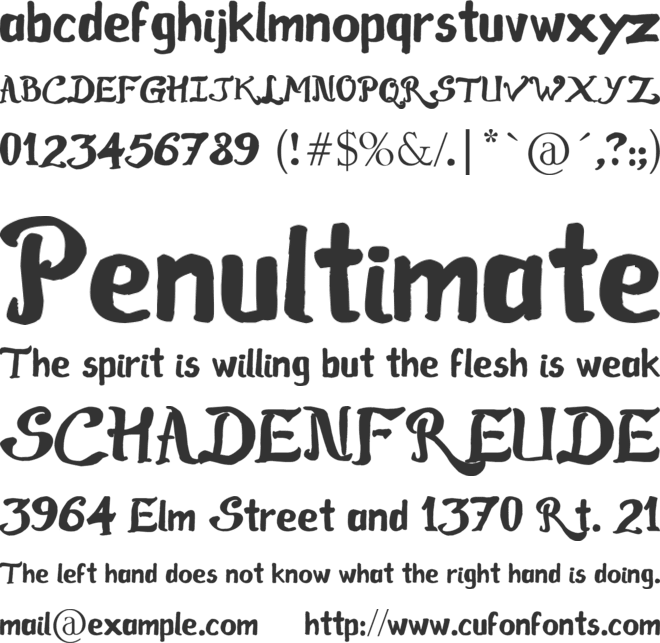 Raslens Abedossen font preview