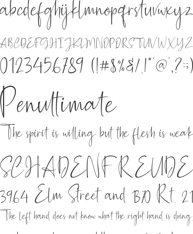 Ballimore font preview