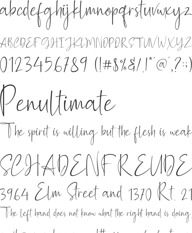 Ballimore font preview