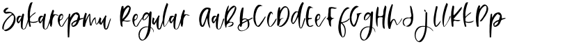Sakarepmu Regular font