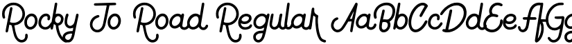Rocky To Road Regular font