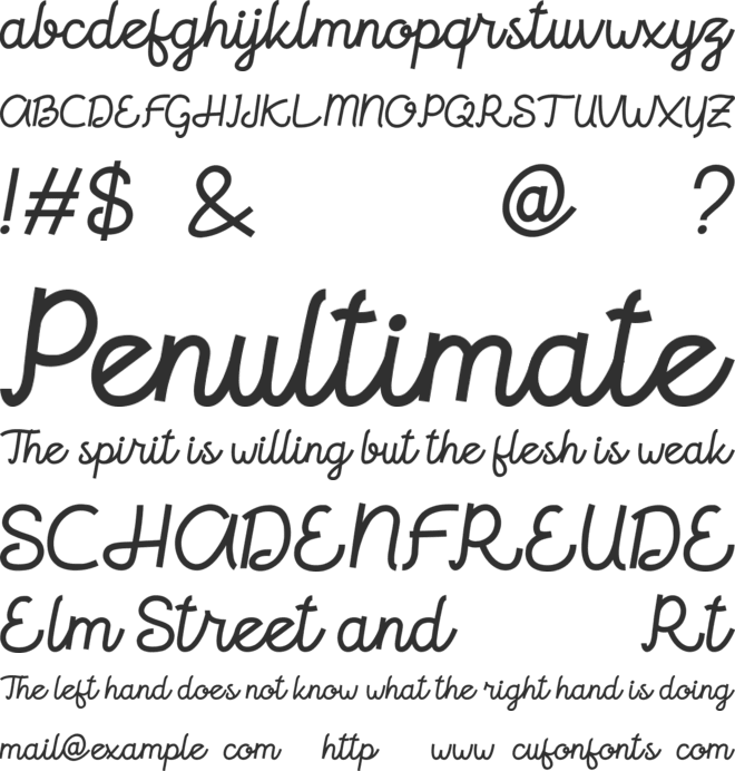 braindly font preview